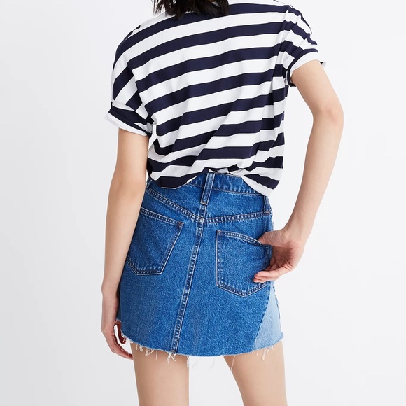 Madewell | Denim A-line mini skirt - Picture 3 of 11